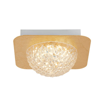 Celestia Gold Leaf Square LED Ceiling Light