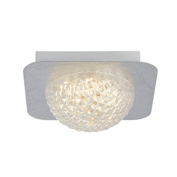 Celestia Silver Leaf Square LED Ceiling Light