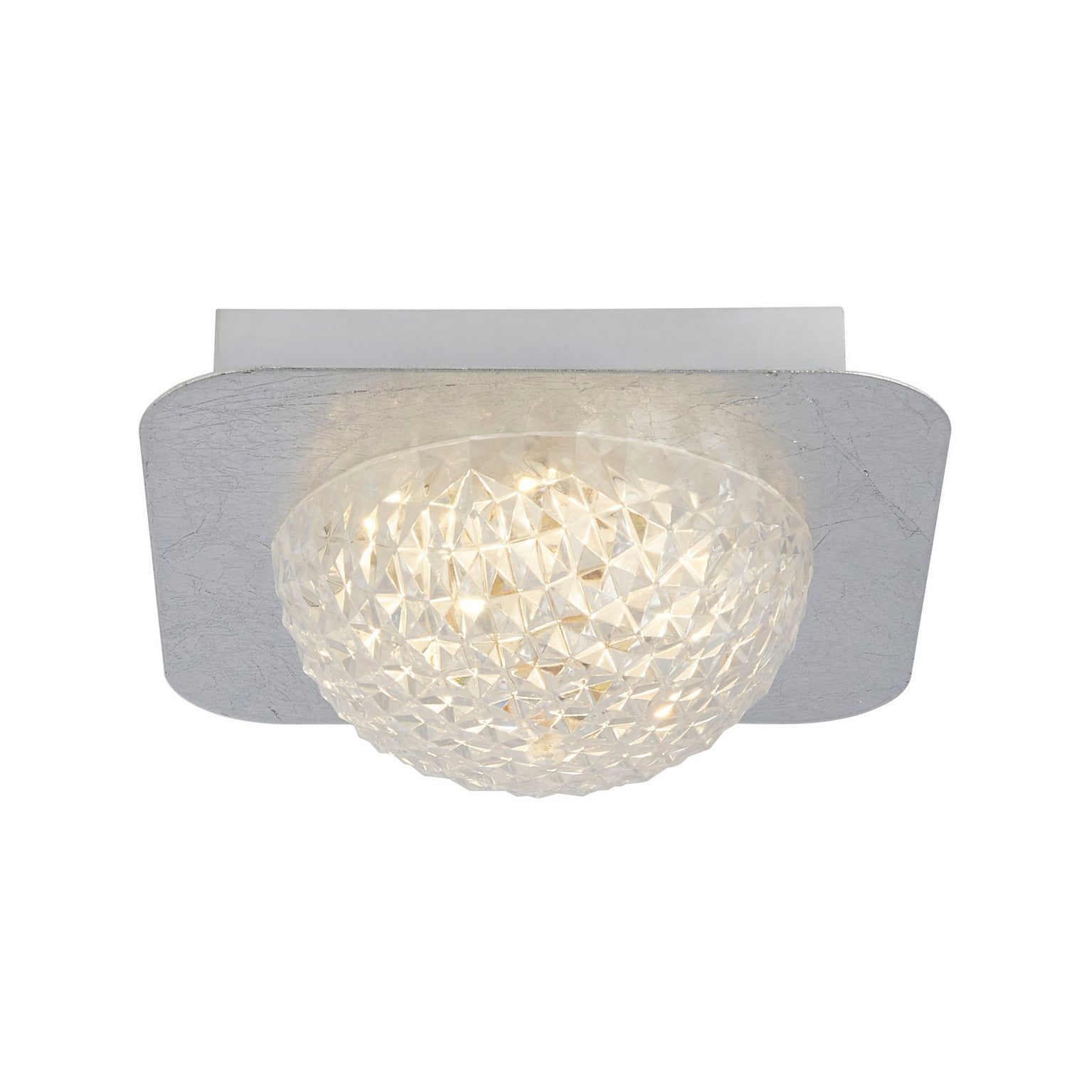 Celestia Silver Leaf Square LED Ceiling Light