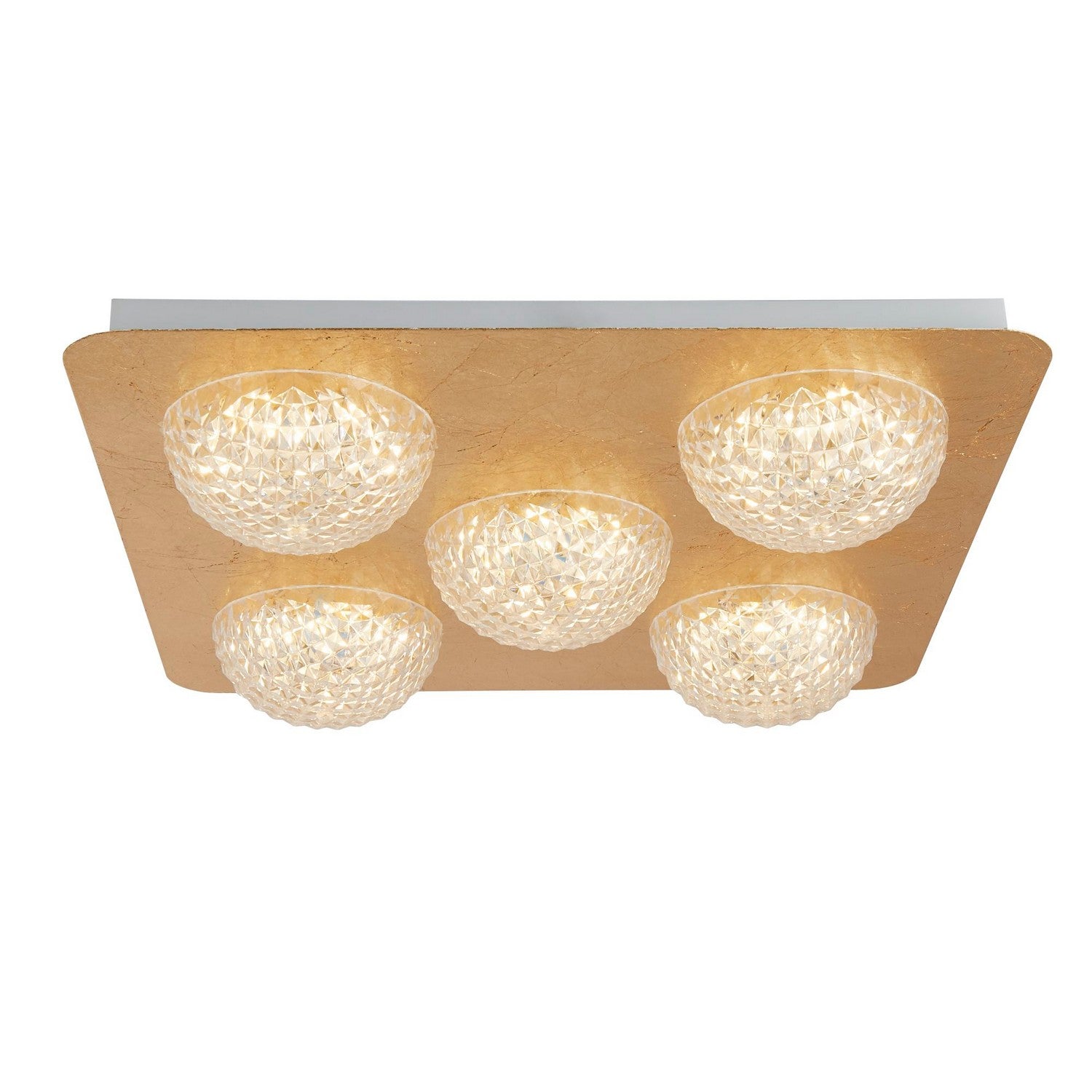 Celestia 5 Light Gold Leaf LED Ceiling Light