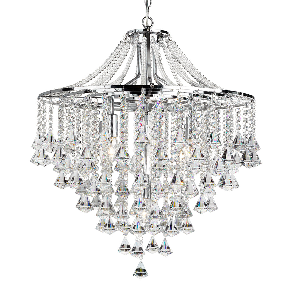 Dorchester 5 Lights Chrome Chandelier