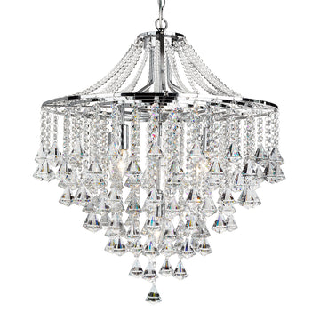 Dorchester 5 Lights Chrome Chandelier