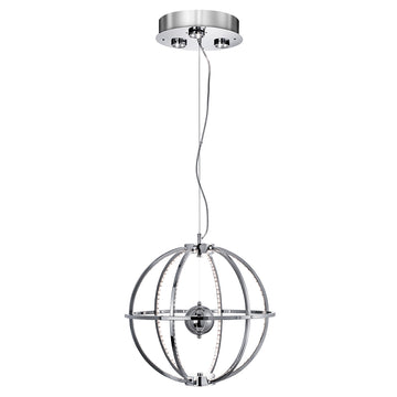 Gyro Large Chrome Centre Ball LED Pendant Light
