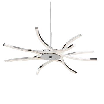 Bardot 6 Lights Chrome Arms Ceiling Pendant