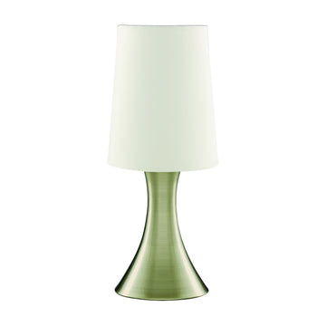 Antique Brass Base &  Fabric Shade Touch Table Lamp