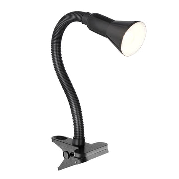 Desk Partner Black Flexi Clip Table Lamp