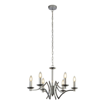 Ascot 6 Light Chrome Pendant