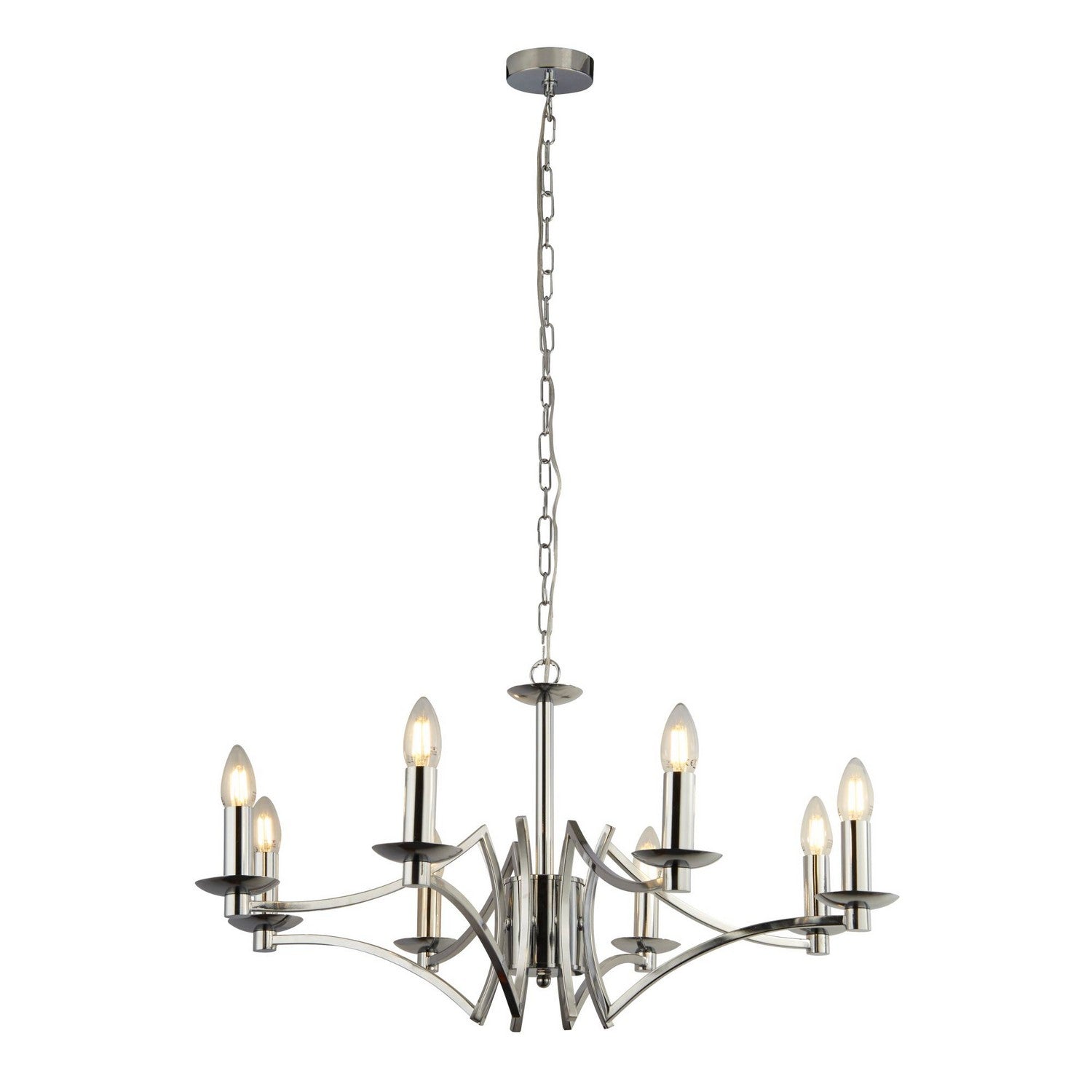 Ascot 8 Light Chrome Pendant