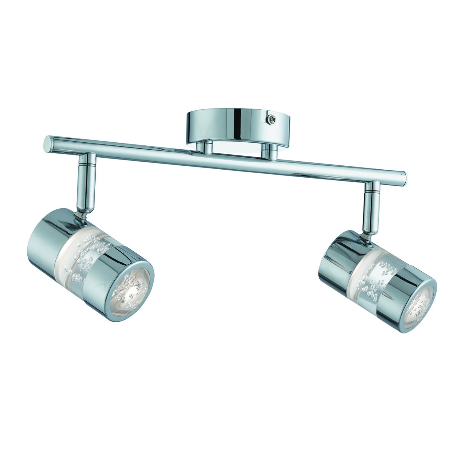 Bubbles 2 Lights LED Chrome & Acrylic Bathroom Spotlight