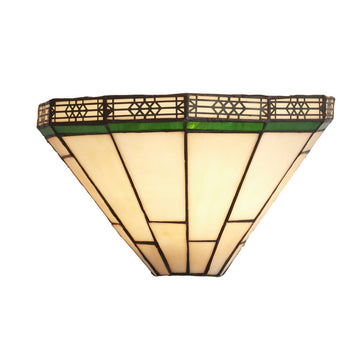 New York Brass & Tiffany Stained Glass Wall Light