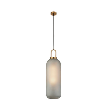 Pipette Brass & Acid Glass Ceiling Pendant