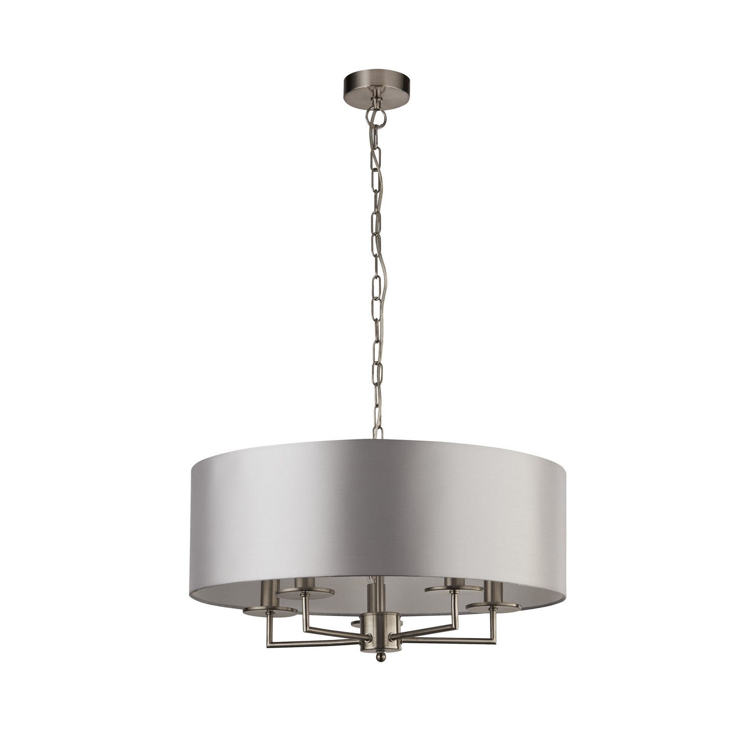 Knights Bridge 5 Light Satin Silver Pendant