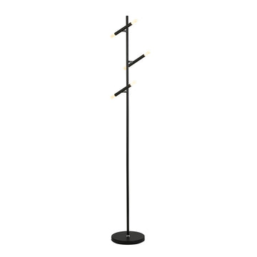 Wands 3 Light LED Black Metal & Acrylic Floor Lamp