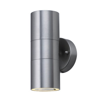 Metro 2 Lights LED Stainless Steel Outdoor Wall Light