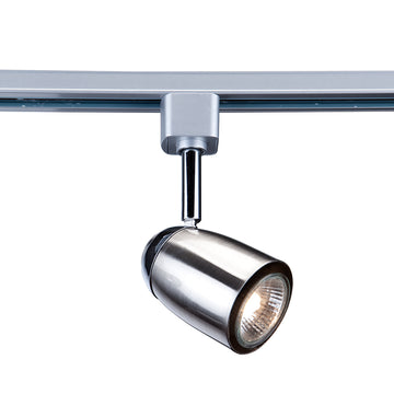 Track & Spot Satin Silver Domed Head