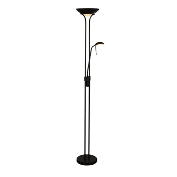 Mother & Child LED Matt Black Metal Floor Lamp