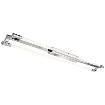 Searchlight Flush LED Twin Strip Light 2 X 18 Watt Chrome