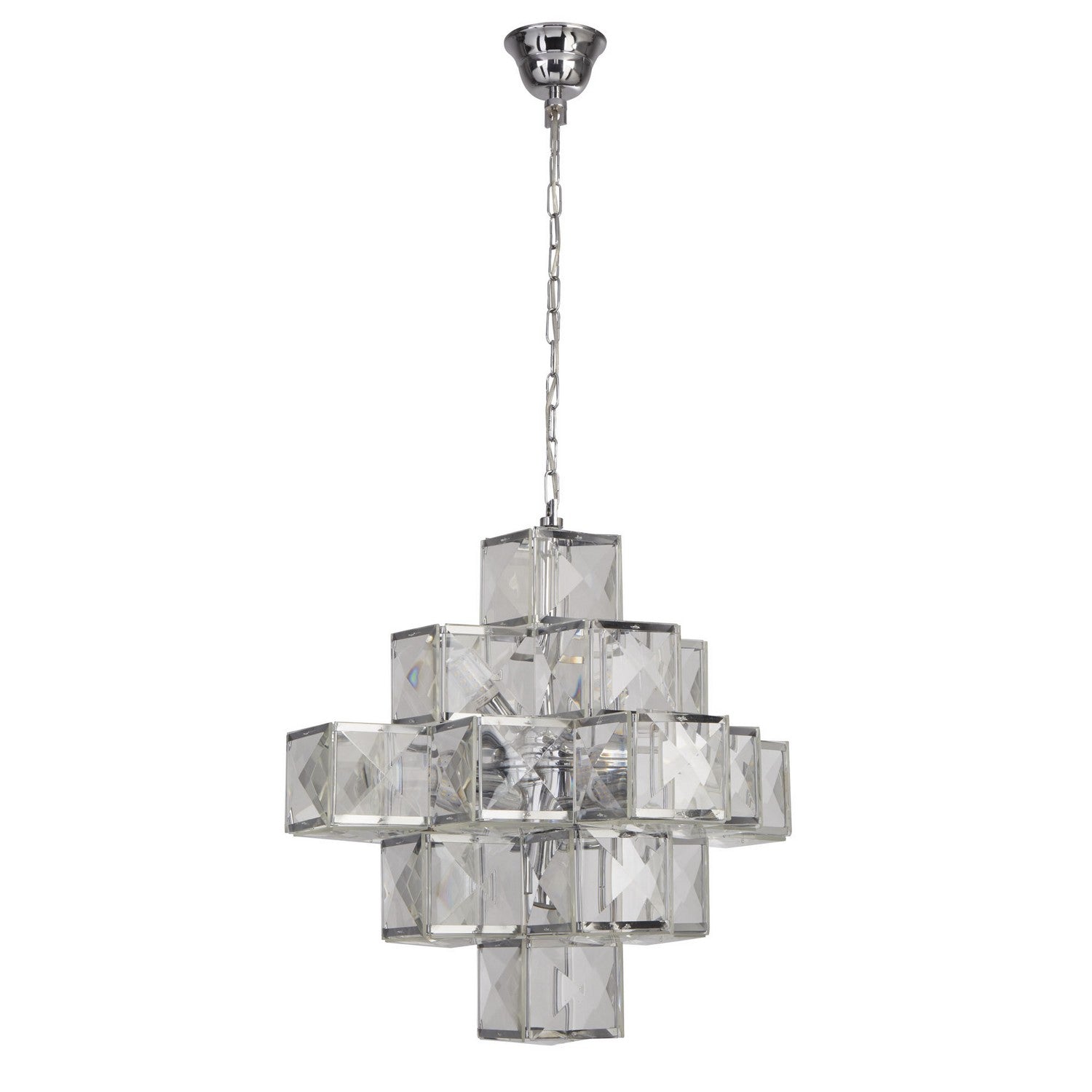 Glacier 7 Lights Chrome & Acrylic Ceiling Pendant