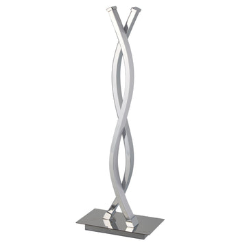 Platt LED Wave Chrome Table Lamp