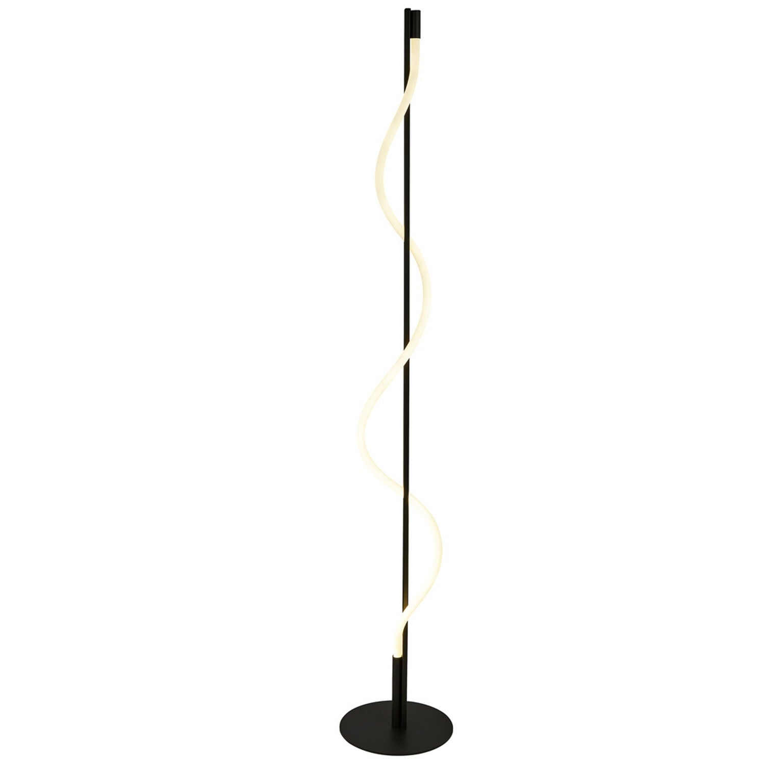 Serpent LED Black Metal & Acrylic Table Lamp