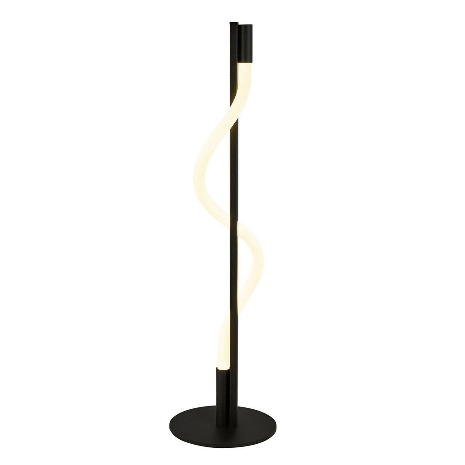 Serpent LED Black Metal & Acrylic Floor Lamp