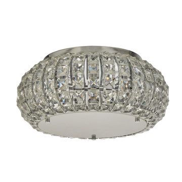 Marilyn 4 Lights Crystal Glass & Sand Diffuser Flush Fitting