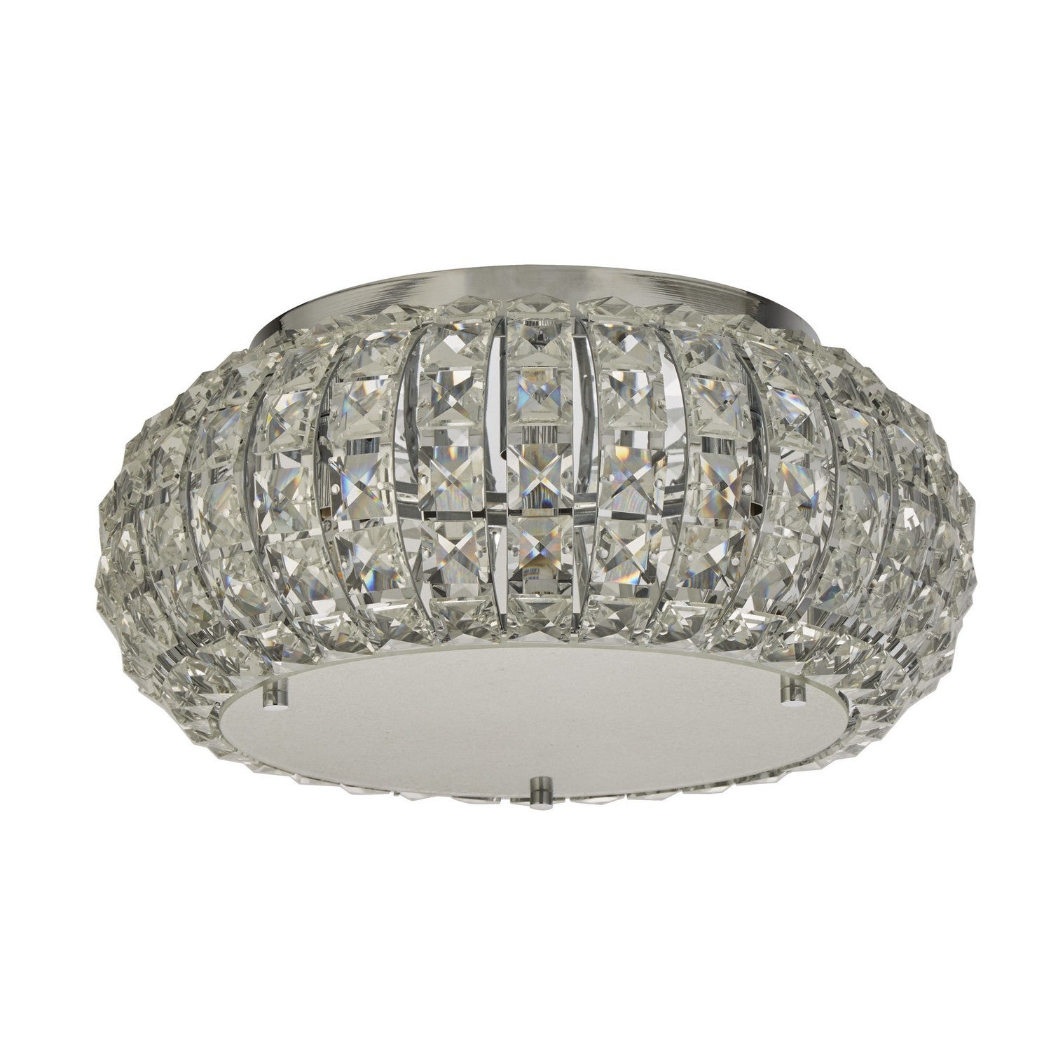 Marilyn 4 Lights Crystal Glass & Sand Diffuser Flush Fitting
