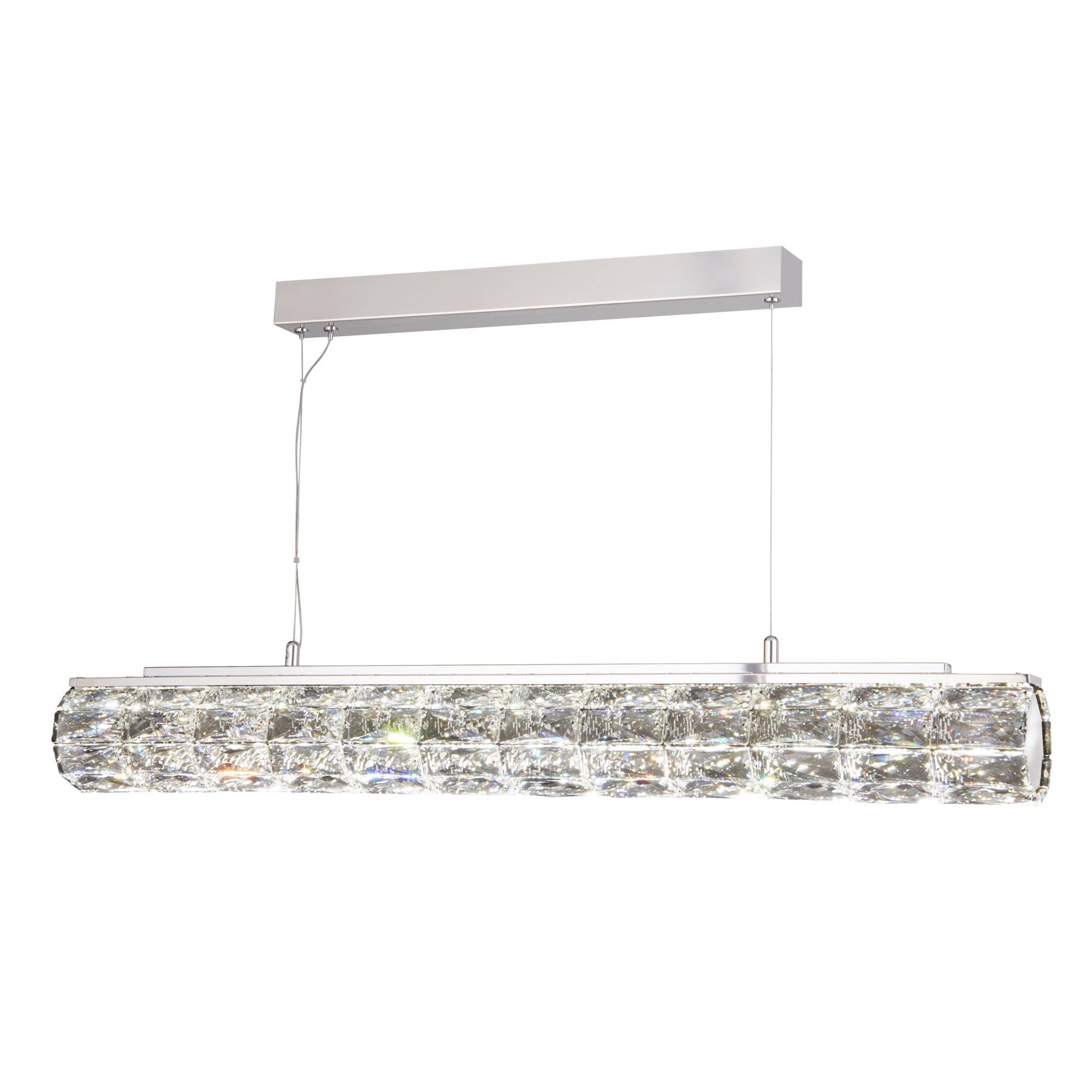 Remy LED Chrome Clear Crystal Trim Pendant
