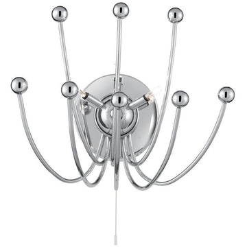Cosmic 3 Light Semi Flush Chrome Wall Light
