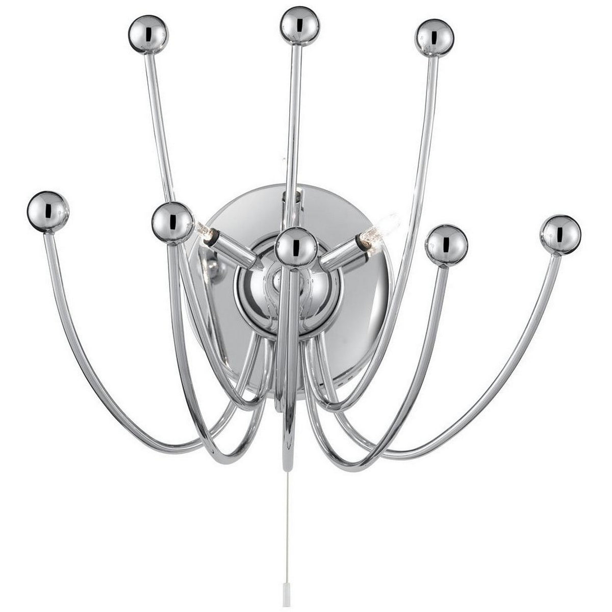 Cosmic 3 Light Semi Flush Chrome Wall Light