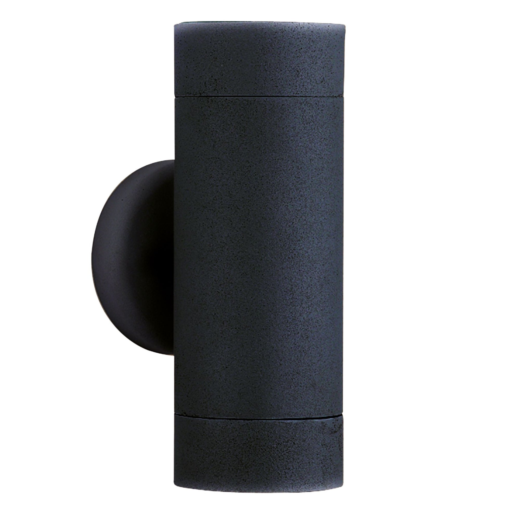 Metro LED 2 Light Silk Black & Glass Wall Light