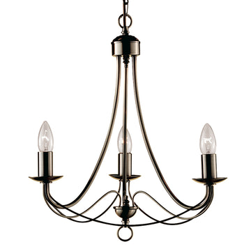 Maypole 2 Lights Antique Brass Pendant