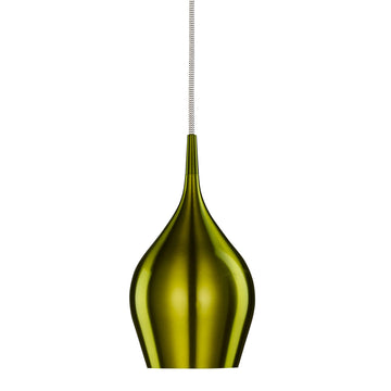 Vibrant Green Aluminium Bell Pendant