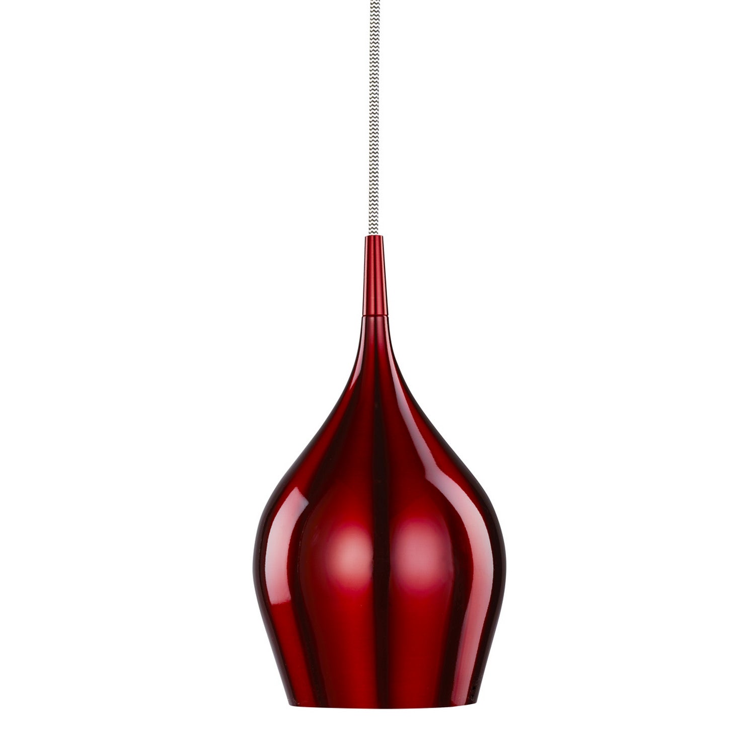 Vibrant Shiny Red Bell Ceiling Pendant