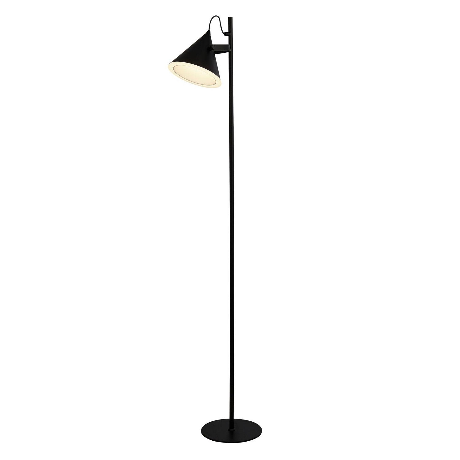 Conical Shape LED Black Floor Lamp