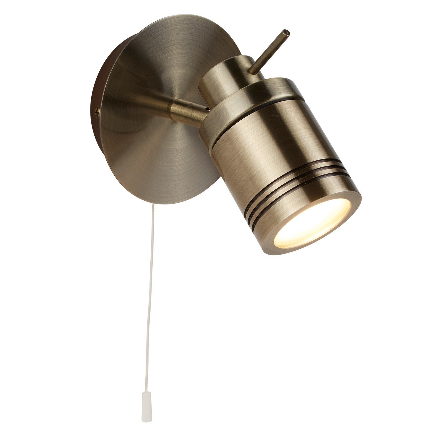Samson LED Antique Brass IP44 Bathroom Spotlight