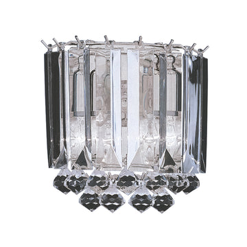 Sigma 2 Light Chrome & Clear Acrylic Rods Wall Light