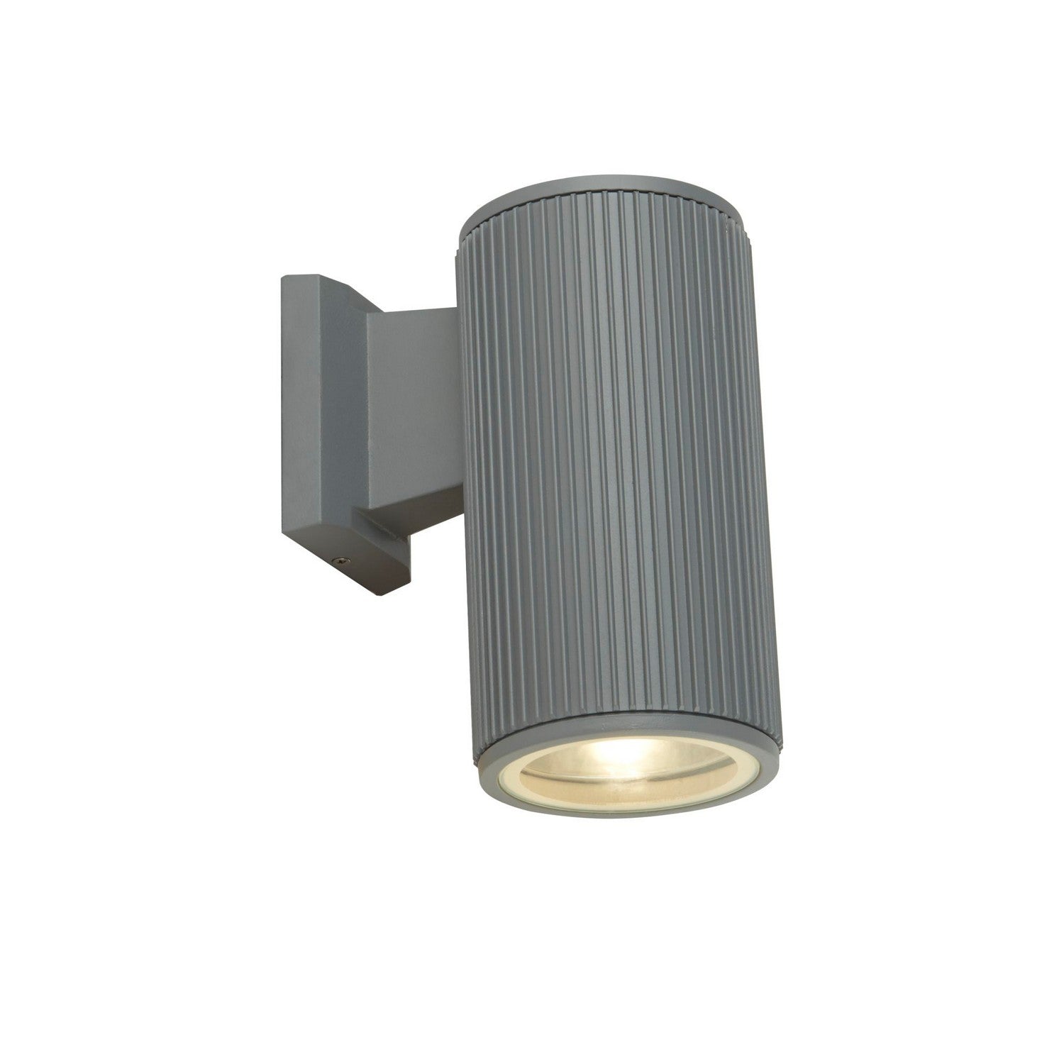 Hamburg Grey & Clear Glass Diffuser Outdoor Wall Light