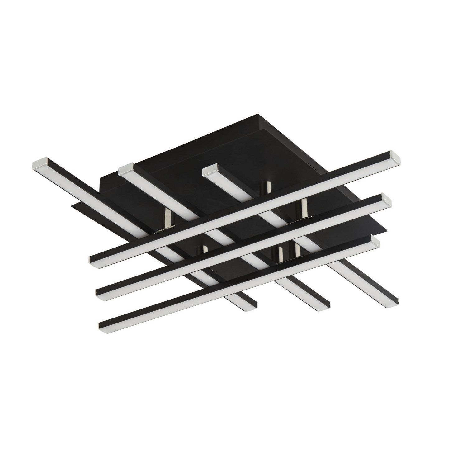 Matrix 6 Lights Black & Opal LED Flush Ceiling Light