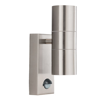 Metro LED 2 Light Stainless Steel Outdoor Wall Light
