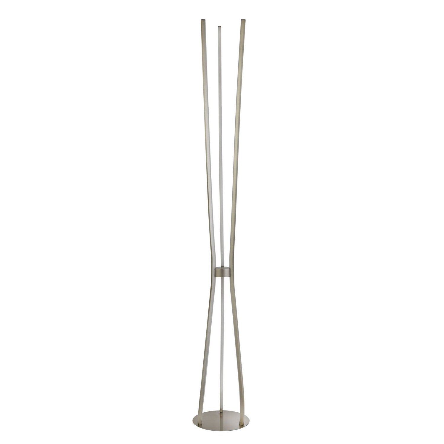 Tripod 3 Light LED Satin Nickel Floor Lamp