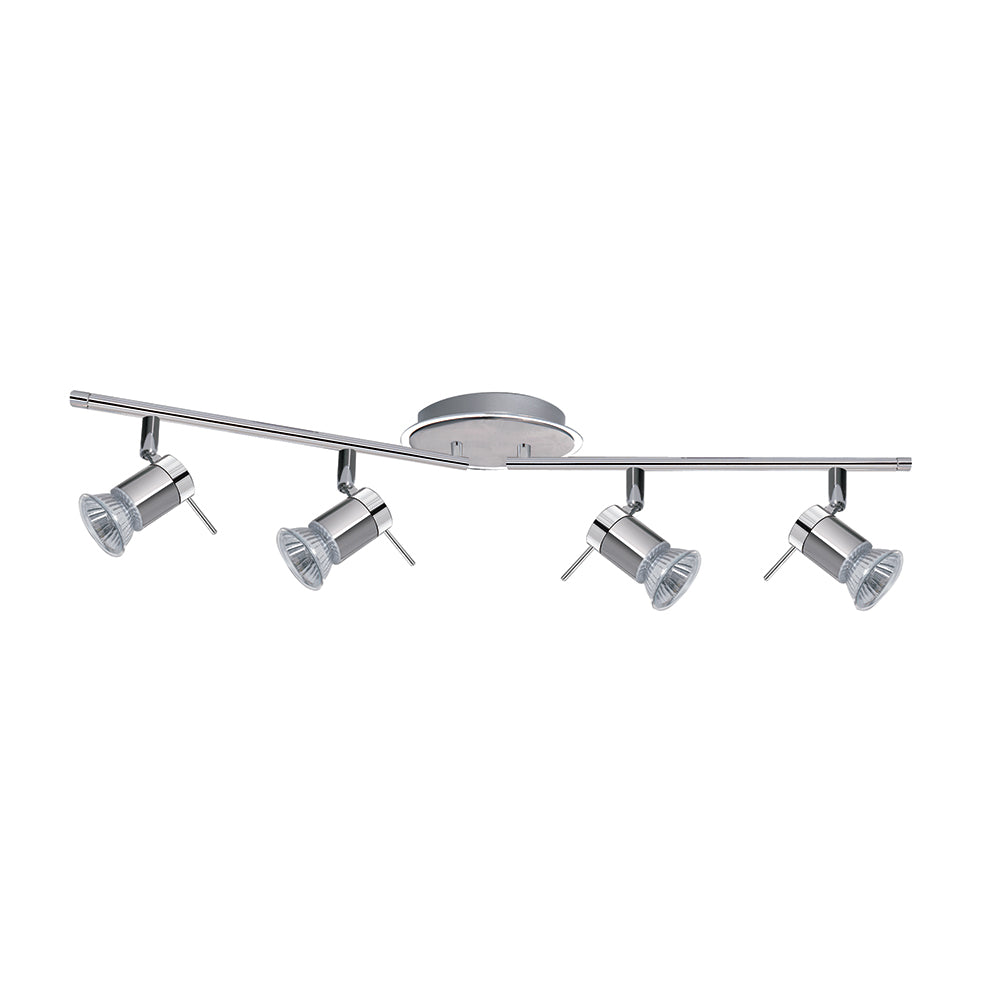 Aries 4 Light LED Chrome & Satin Silver Spotlight IP44