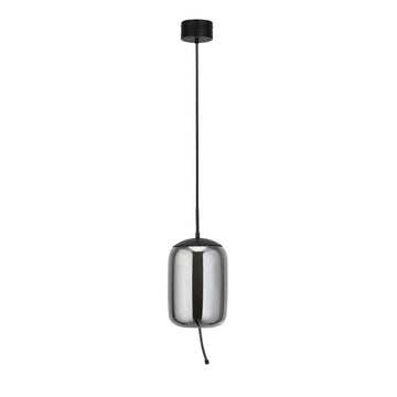 Lisbon LED Black Metal & Glass Ceiling Pendant