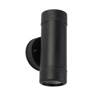 Outdoor 2 Light LED Black Polypropylene IP44 Wall Light