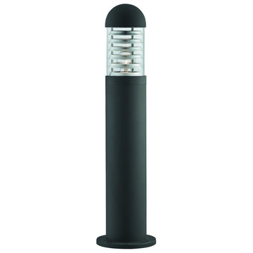 Bronx 60cm Black Aluminium & Clear Diffuser Outdoor Post