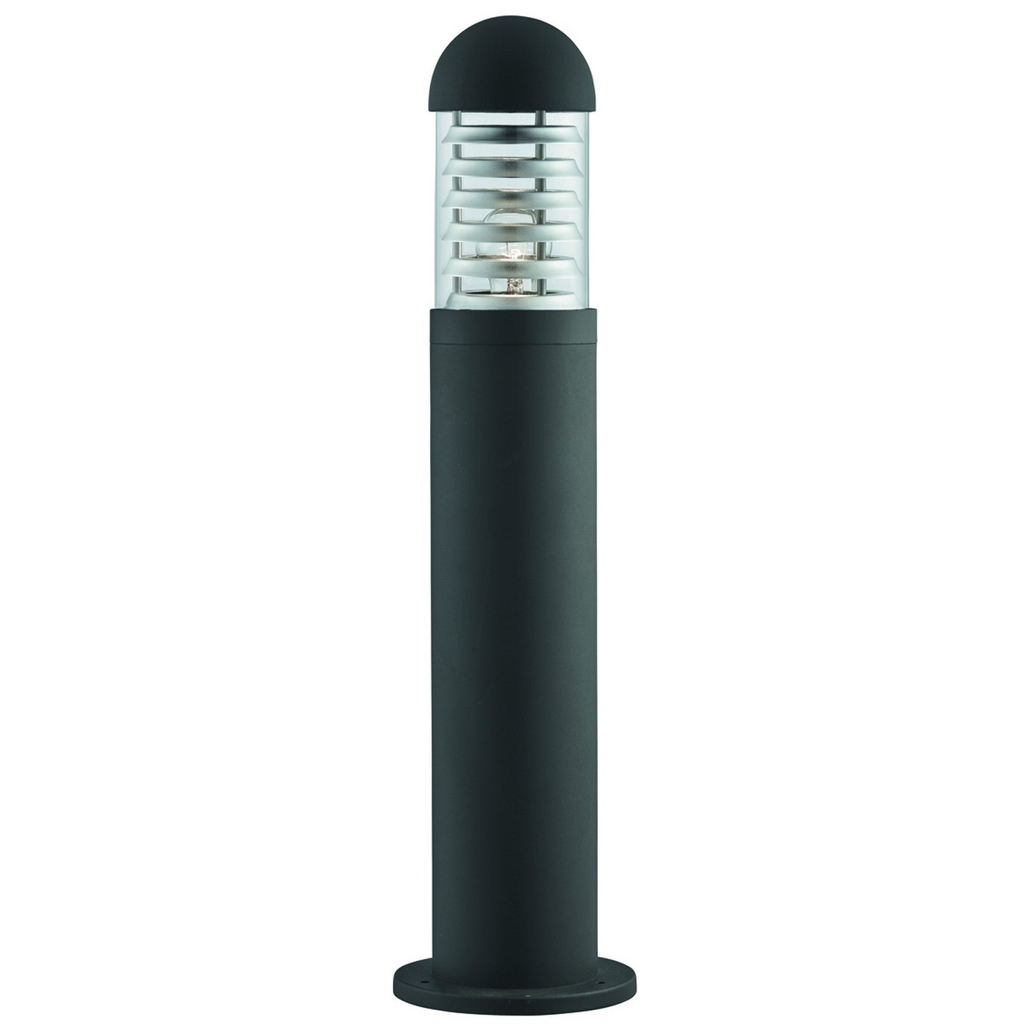 Bronx 60cm Black Aluminium & Clear Diffuser Outdoor Post