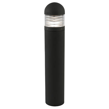 Bronx 90cm Black Aluminium & Clear Diffuser Outdoor Post