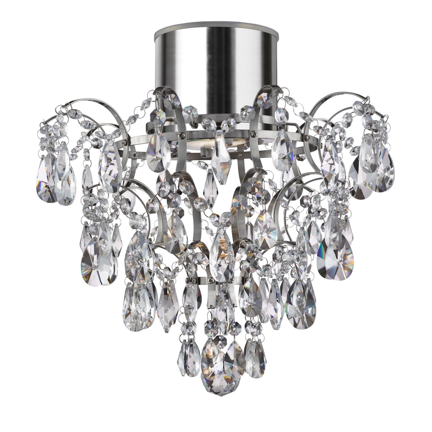 Belle LED Chrome & Crystal Chandelier IP44