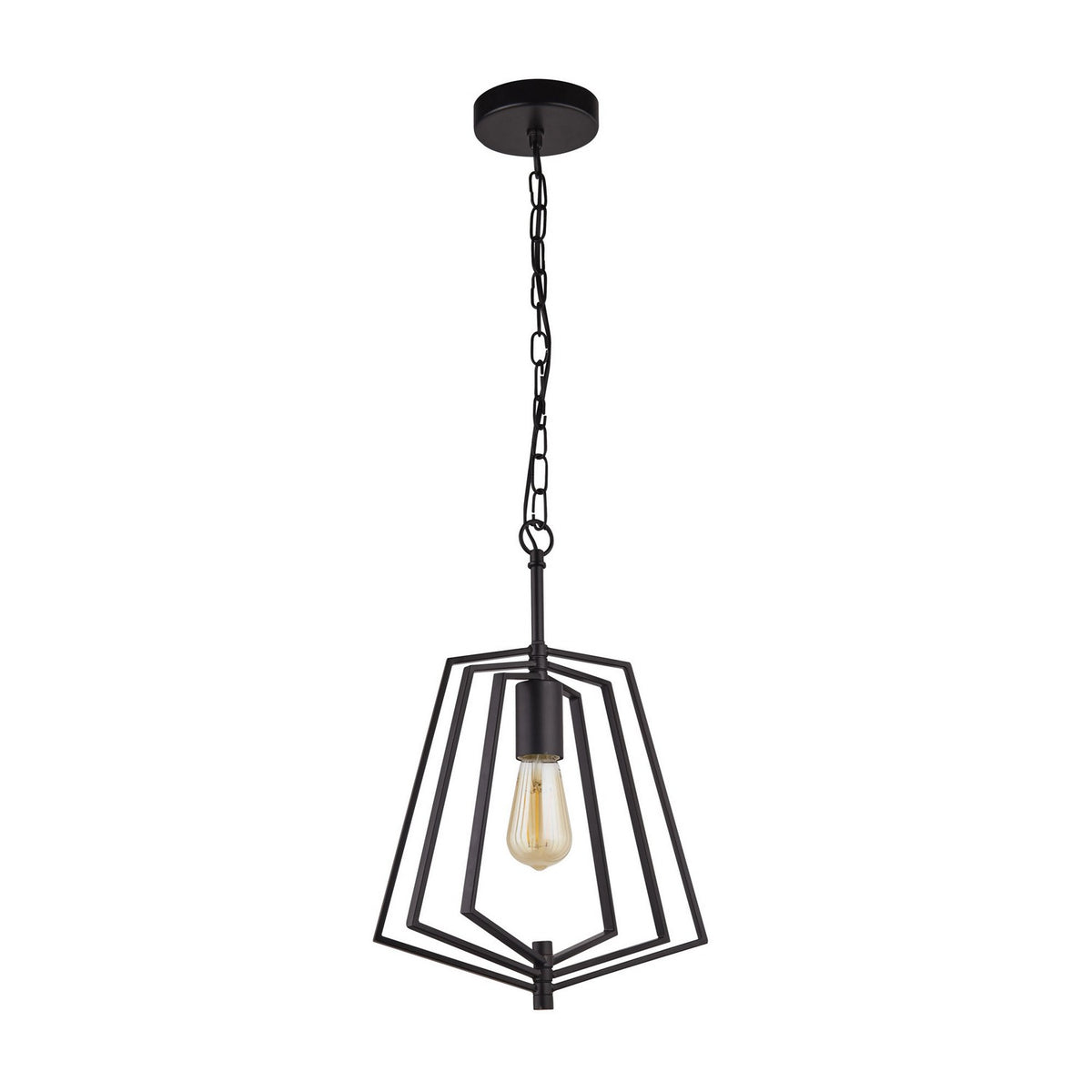 Slinky Matt Black Ceiling Pendant