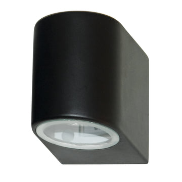 Eiffel LED Black & Glass IP44 Outdoor Wall Light